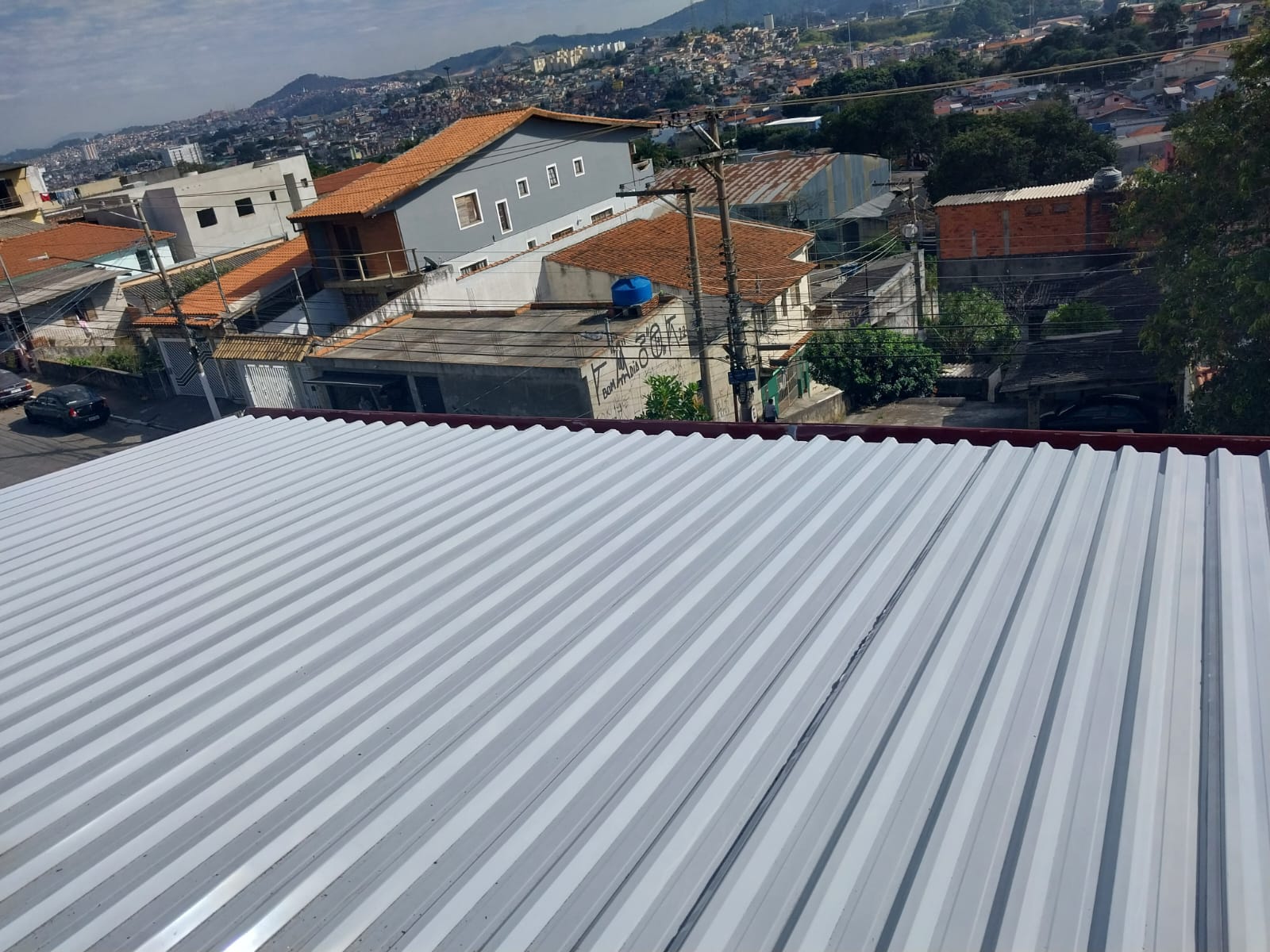 Trabalho de telhado realizado pela Oeste Telhados - Projeto 6 em São Paulo