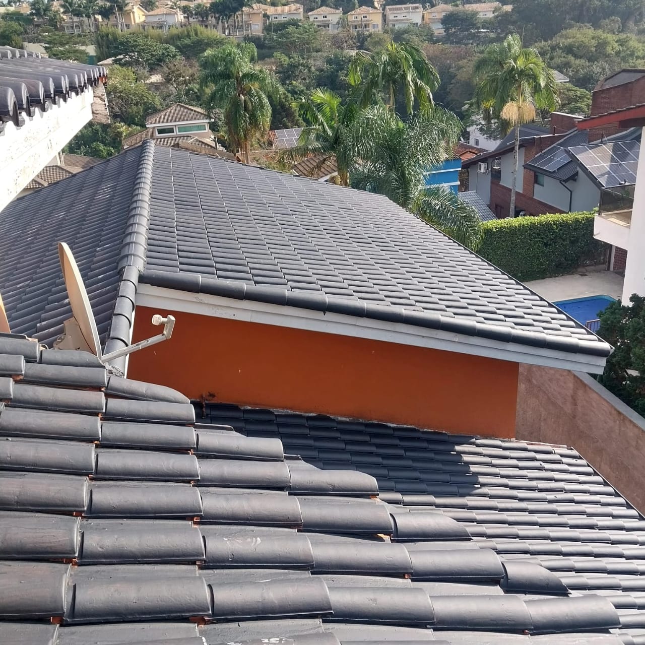 Trabalho de telhado realizado pela Oeste Telhados - Projeto 7 em São Paulo